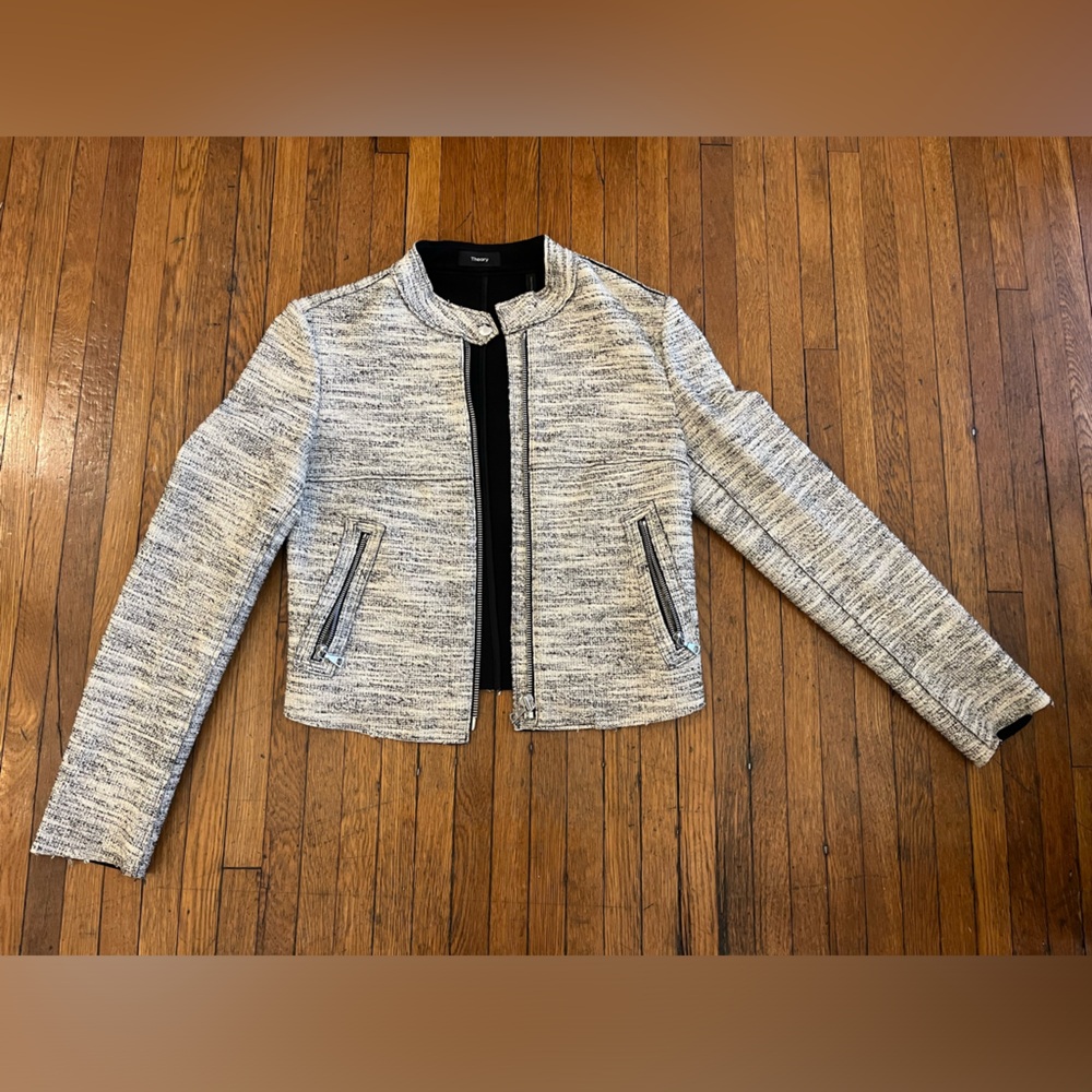 Theory Bavewick K Brason Moto Jacket Size Small